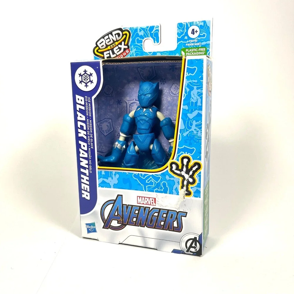 Marvel Avengers Bend and Flex Missions Black Panther Ice Mission Hasbro NIB